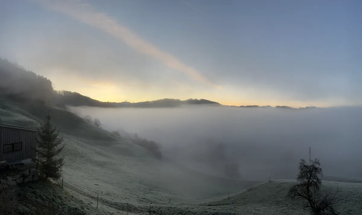 Herbstaussicht vom Hof Sonnenberg